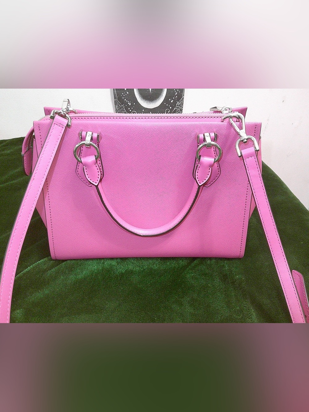 Michael Kors Marilyn Small Saffiano Leather Crossbody Bag - Picture 7 of 11